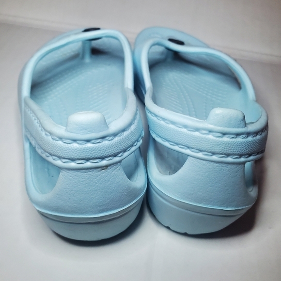 Crocs US C9 EUR 24/25 Sandals Light Blue - Picture 3 of 6